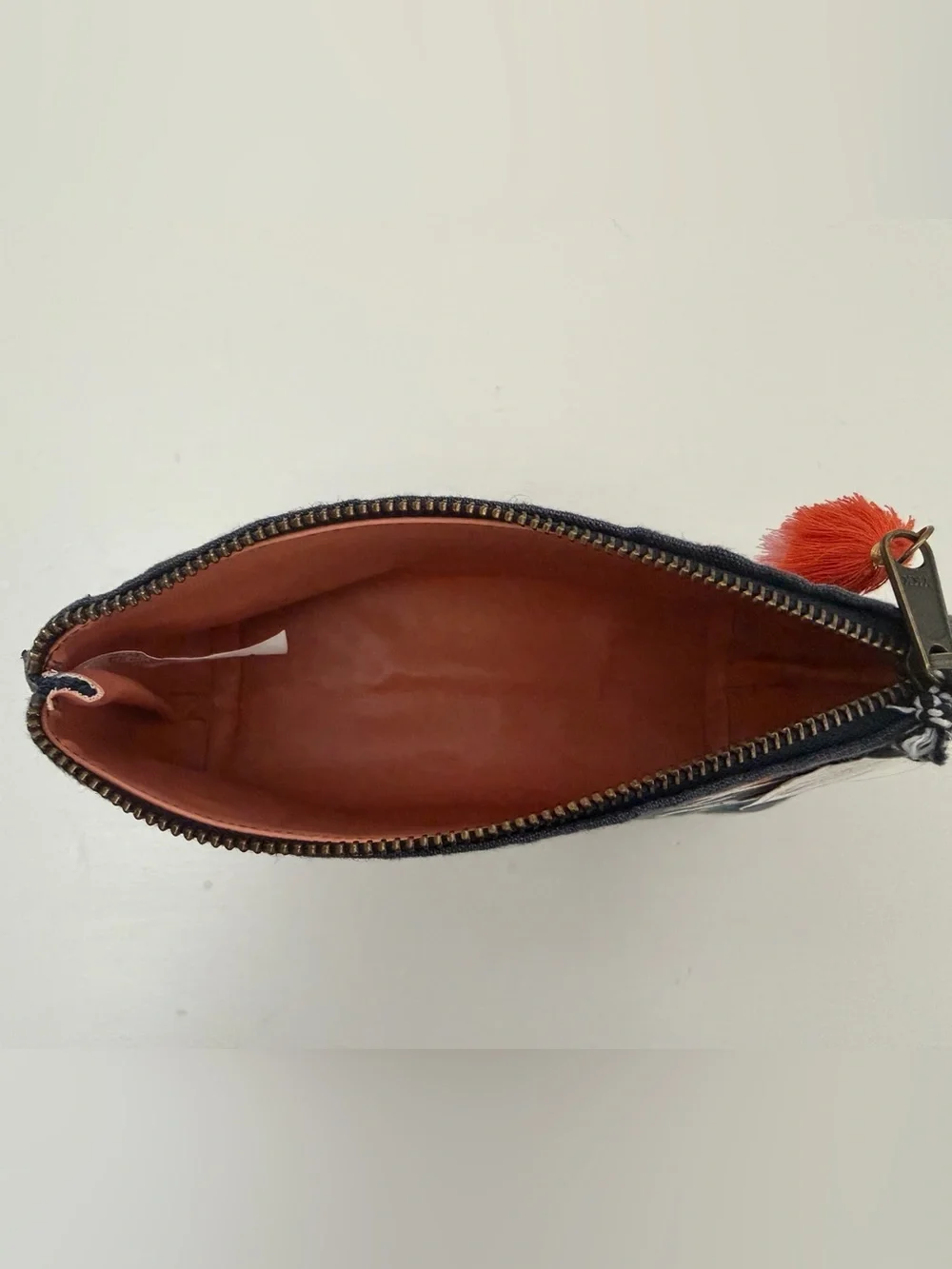 Making It Up As I Go Linen Zip Cosmetic Pouch
